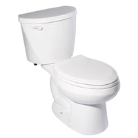 [3469528.020] Mainstream Two-Piece 1.28 gpf/4.8 Lpf Standard Height Elongated Complete Toilet With Seat and Lined Tank - White