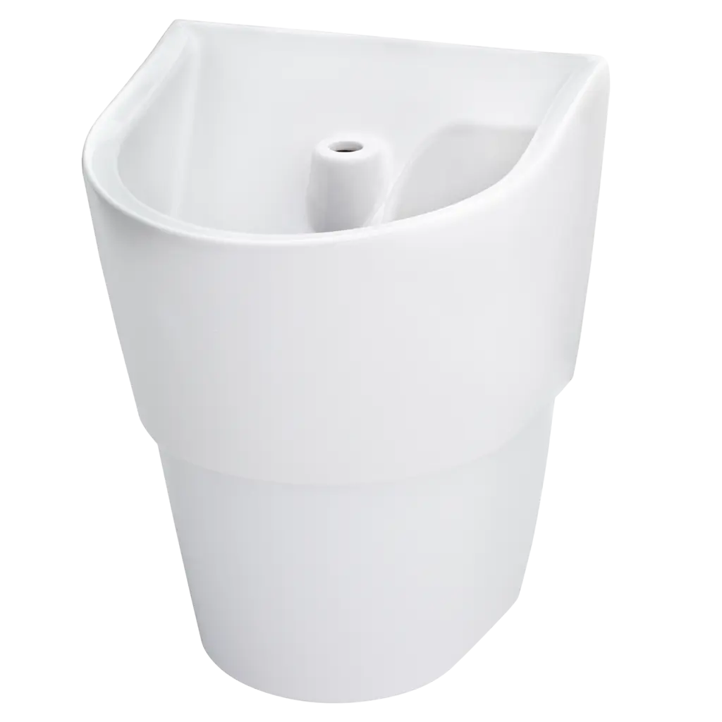 Lavabo pour soins intensifs, avec protecteur, renvoi décentré et trop-plein scellé // BLANC // 135145_Image_9118911.020_UNIVERSAL_NO_FAMILY_Service_Sink_0_CDNwebp.webp