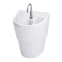 [9118AC.020] ICU Sink System with AC Powered Hands-Free Faucet - White