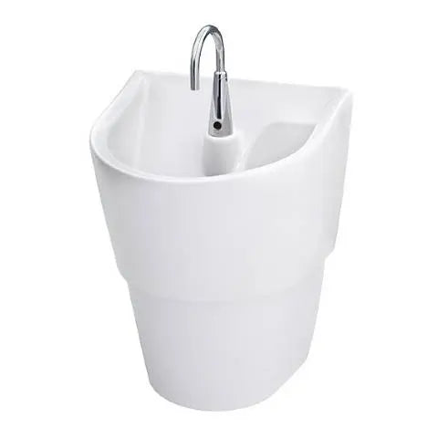 Lavabo pour soins intensifs avec système mains libres de robinetterie à courant alternatif // BLANC // 135147_Image_9118AC.020_UNIVERSAL_NO_FAMILY_Wall_Hung_0_CDNwebp.webp