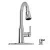 [9391321CA.002] Danao Single-Handle Pull-Down Triple Spray Kitchen Faucet with Soap Dispenser 1.8 gpm/6.8L/min - Polished Chrome
