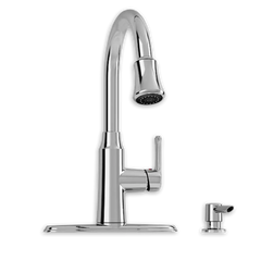 [9391321CA.002] Danao Single-Handle Pull-Down Triple Spray Kitchen Faucet with Soap Dispenser 1.8 gpm/6.8L/min - Polished Chrome
