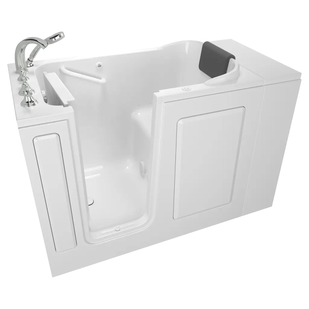 Baignoire à porte de 28 x 48 pouces avec système de spa à air, série gelcoat de première qualité - Vidange à gauche avec robinet // BLANC // 135158_Image_C2848.109.ALW_GELCOAT_WIT_Walk-in_0_CDNwebp.webp