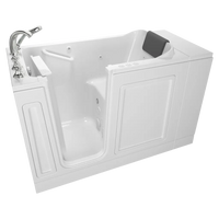 [C2848.119.CLW] Acrylic Luxury Series 28 x 48-Inch Walk-in Tub With Combination Air Spa and Whirlpool Systems - Left-Hand Drain With Faucet - White