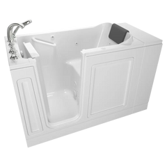 [C2848.119.WLW] Acrylic Luxury Series 28 x 48-Inch Walk-in Tub With Whirlpool System - Left-Hand Drain With Faucet - White