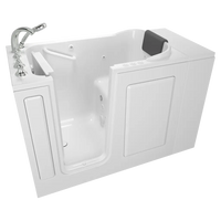 [C2848.509.CLW] Gelcoat Value Series 28 x 48-Inch Walk-in Tub With Combination Air Spa and Whirlpool Systems - Left-Hand Drain With Faucet - White