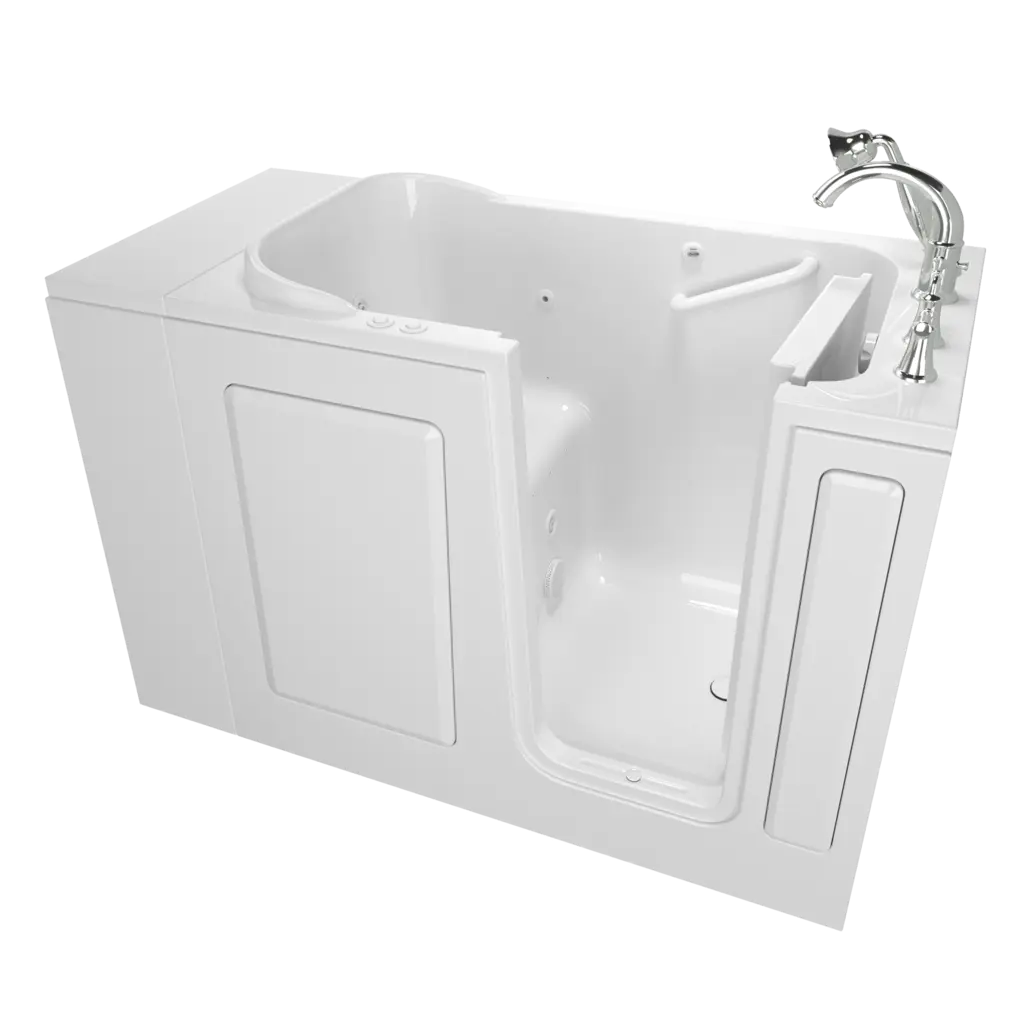 Baignoire à porte de 28 x 48 pouces avec systèmes combinés de spa à air et de à remous, série gelcoat de performance - Vidange à droite avec robinet // BLANC // 135172_Image_C2848.509.CRW_AS_WALK_IN_TUBS_Walk-in_0_CDNwebp.webp