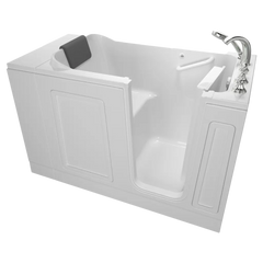 [C3051.119.SRW] Acrylic Luxury Series 30 x 51-Inch Walk-in Tub With Soaking Bath - Right-Hand Drain With Faucet - White