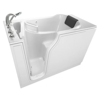 [C3052.109.SLW] Gelcoat Premium Series 30 x 52 -Inch Walk-in Tub With Soaking Bath - Left-Hand Drain With Faucet - White