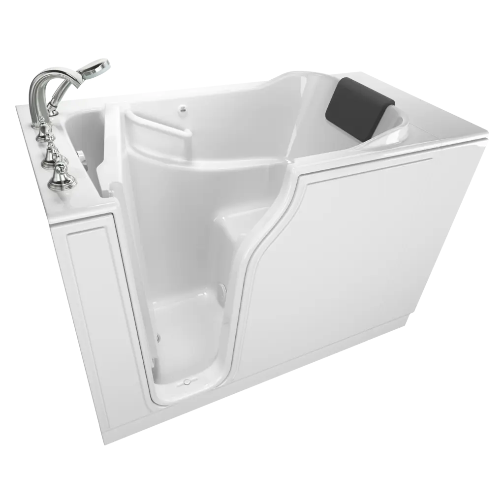Baignoire à porte 30 x 52 pouces, série gelcoat de première qualité avec système de trempage - Vidange à gauche avec robinet // BLANC // 135186_Image_C3052.109.SLW_GELCOAT_WIT_Walk-in_0_CDNwebp.webp
