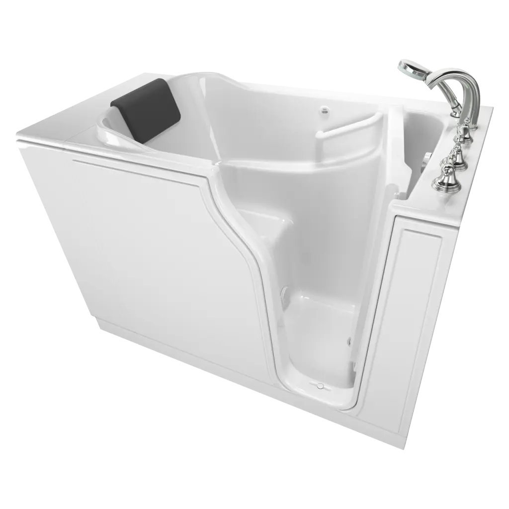 Baignoire à porte 30 x 52 pouces, série gelcoat de première qualité avec système de trempage - Vidange à droite avec robinet // BLANC // 135189_Image_C3052.109.SRW_GELCOAT_WIT_Walk-in_0_CDNwebp.webp