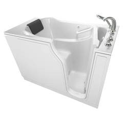 [C3052.109.SRW] Gelcoat Premium Series 30 x 52 -Inch Walk-in Tub With Soaking Bath - Right-Hand Drain With Faucet - White