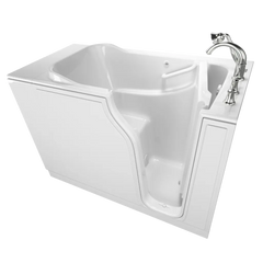 [C3052.509.SRW] Gelcoat Value Series 30 x 52-Inch Walk-in Tub With Soaking Bath - Right-Hand Drain With Faucet - White