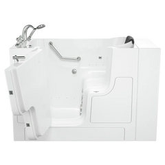 [C3052OD.109.CLW-PC] Gelcoat Premium Series 30 x 52-Inch Walk-in Tub With Combination Air Spa and Whirlpool Systems - Left-Hand Drain With Faucet - White