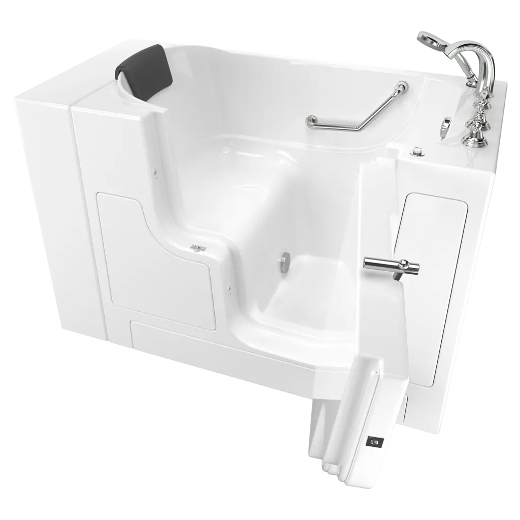 Baignoire à porte 30 x 52 pouces, série gelcoat de première qualité avec système de trempage - Vidange à droite avec robinet // BLANC // 135199_Image_C3052OD.109.SRW-PC_GELCOAT_WIT_Walk-in_0_CDNwebp.webp