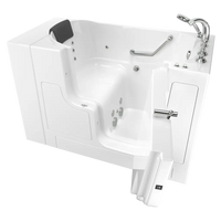 [C3052OD.109.WRW-PC] Gelcoat Premium Series 30 x 52-Inch Walk-in Tub With Whirlpool System - Right-Hand Drain With Faucet - White