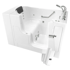 [C3052OD.109.WRW-PC] Gelcoat Premium Series 30 x 52-Inch Walk-in Tub With Whirlpool System - Right-Hand Drain With Faucet - White