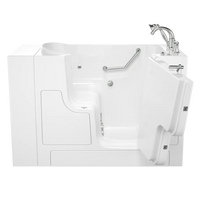 [C3052OD.709.WRW-PC] Gelcoat Value Series 30 x 52-Inch Walk-in Tub With Whirlpool System - Right-Hand Drain With Faucet - White