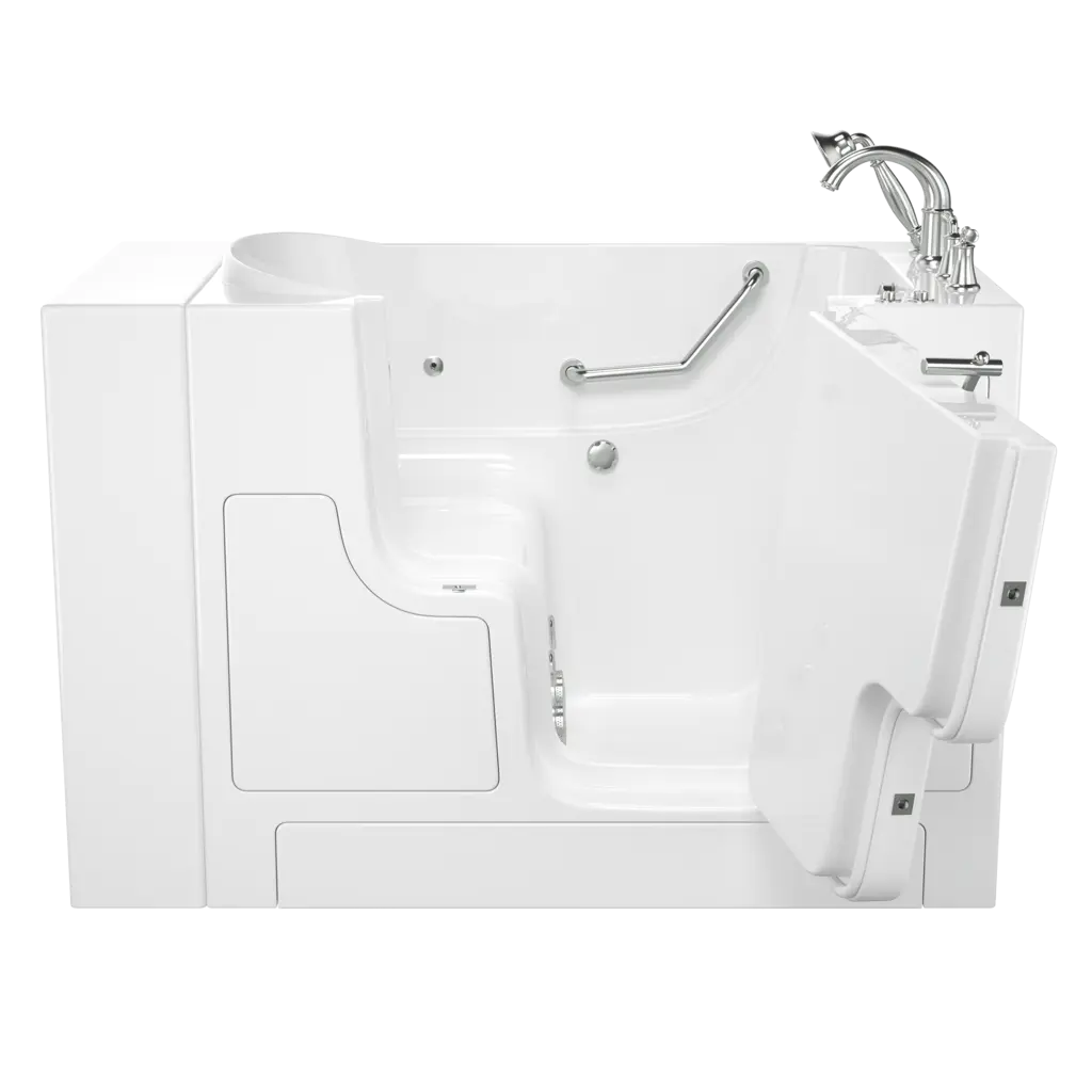 Baignoire à porte 30 x 52 pouces, série gelcoat de performance avec système à remous - Vidange à droite avec robinet // BLANC // 135208_Image_C3052OD.709.WRW-PC_GELCOAT_WIT_Walk-in_0_CDNwebp.webp