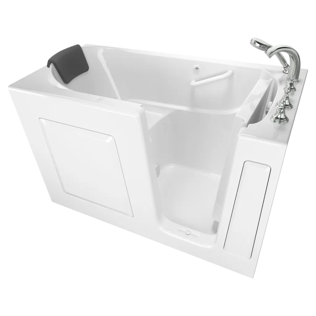 Baignoire à porte 30 x 60 pouces, série gelcoat de performance avec système de spa à air - Vidange à droite avec robinet // BLANC // 135210_Image_C3060.109.ARW_GELCOAT_WIT_Walk-in_0_CDNwebp.webp