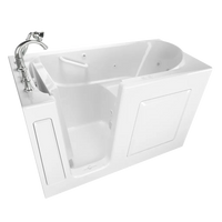 [C3060.509.CLW] Gelcoat Value Series 30 x 60-Inch Walk-in Tub With Combination Air Spa and Whirlpool Systems - Left-Hand Drain With Faucet - White
