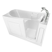 [C3060.509.SRW] Gelcoat Value Series 30 x 60-Inch Walk-in Tub With Soaking Bath - Right-Hand Drain With Faucet - White