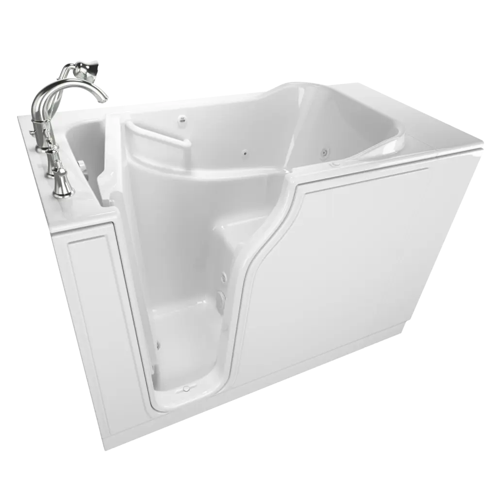 Baignoire à porte 30 x 60 pouces, série gelcoat de performance avec système à remous - Vidange à gauche avec robinet // BLANC // 135225_Image_C3060.509.WLW_AS_WALK_IN_TUBS_Walk-in_0_CDNwebp.webp