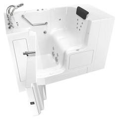 [C3252OD.109.WLW-PC] Gelcoat Premium Series 32 x 52-Inch Walk-in Tub With Whirlpool System - Left-Hand Drain With Faucet - White