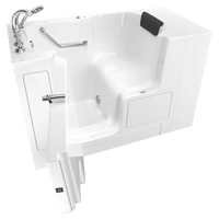 [C3252OD.109.SLW-PC] Gelcoat Premium Series 32 x 52-Inch Walk-in Tub With Soaking Bath - Left-Hand Drain With Faucet - White