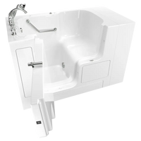 [C3252OD.709.SLW-PC] Gelcoat Value Series 32 x 52-Inch Walk-in Tub With Soaking Bath - Left-Hand Drain With Faucet - White