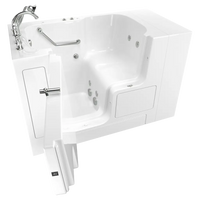 [C3252OD.709.WLW-PC] Gelcoat Value Series 32 x 52-Inch Walk-in Tub With Whirlpool System - Left-Hand Drain With Faucet - White