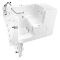 [C3252OD.709.WLW-PC] Gelcoat Value Series 32 x 52-Inch Walk-in Tub With Whirlpool System - Left-Hand Drain With Faucet - White