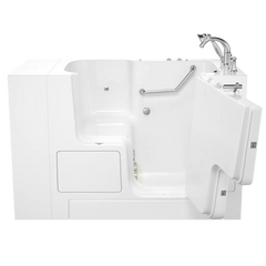 [C3252OD.709.WRW-PC] Gelcoat Value Series 32 x 52-Inch Walk-in Tub With Whirlpool System - Right-Hand Drain With Faucet - White