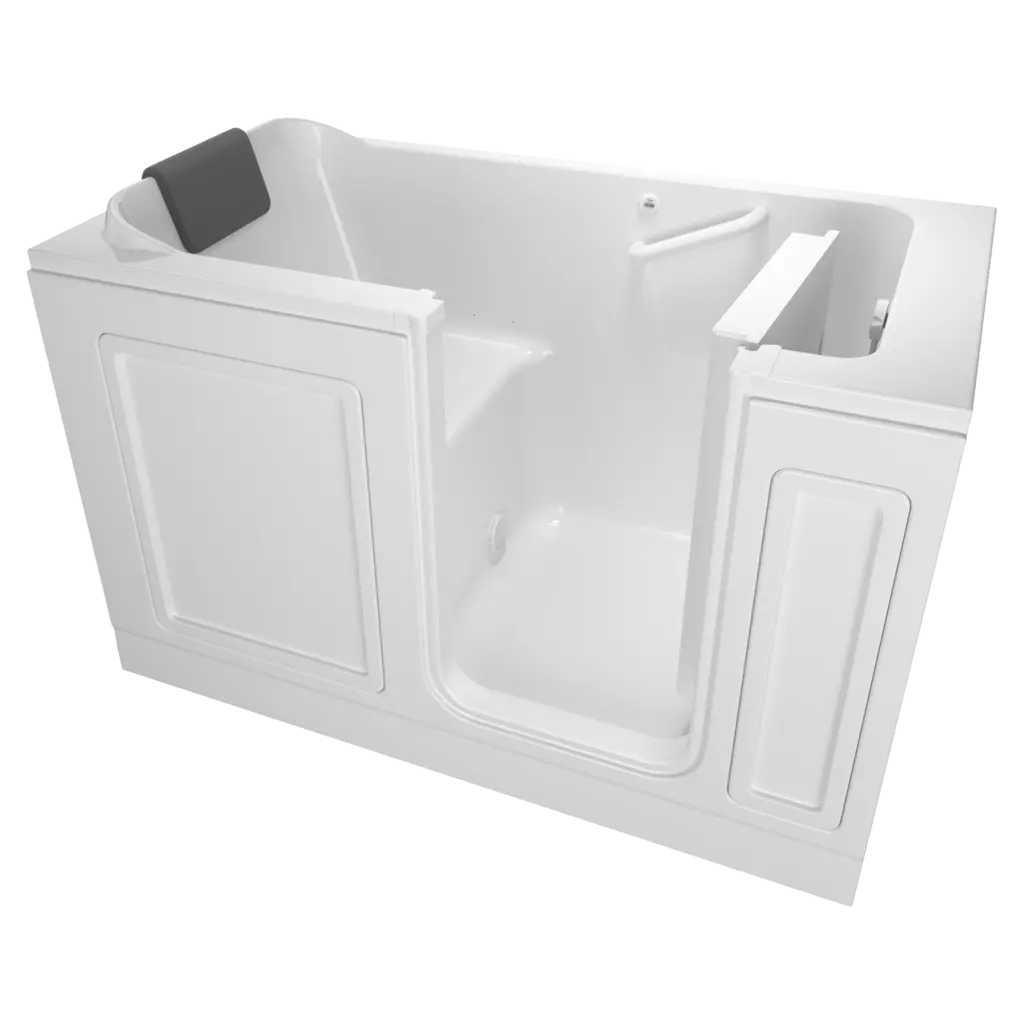 Baignoire à porte en acrylique 32 x 60 pouces de la série Luxury avec système de trempage - Vidange à gauche avec robinet // BLANC // 135249_Image_C3260.219.SLW_ACRYLIC_WIT_Walk-in_0_CDNwebp.webp