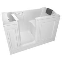 [C3260.219.WLW] Acrylic Luxury Series 32 x 60-Inch Walk-in Tub With Whirlpool System - Left-Hand Drain With Faucet - White