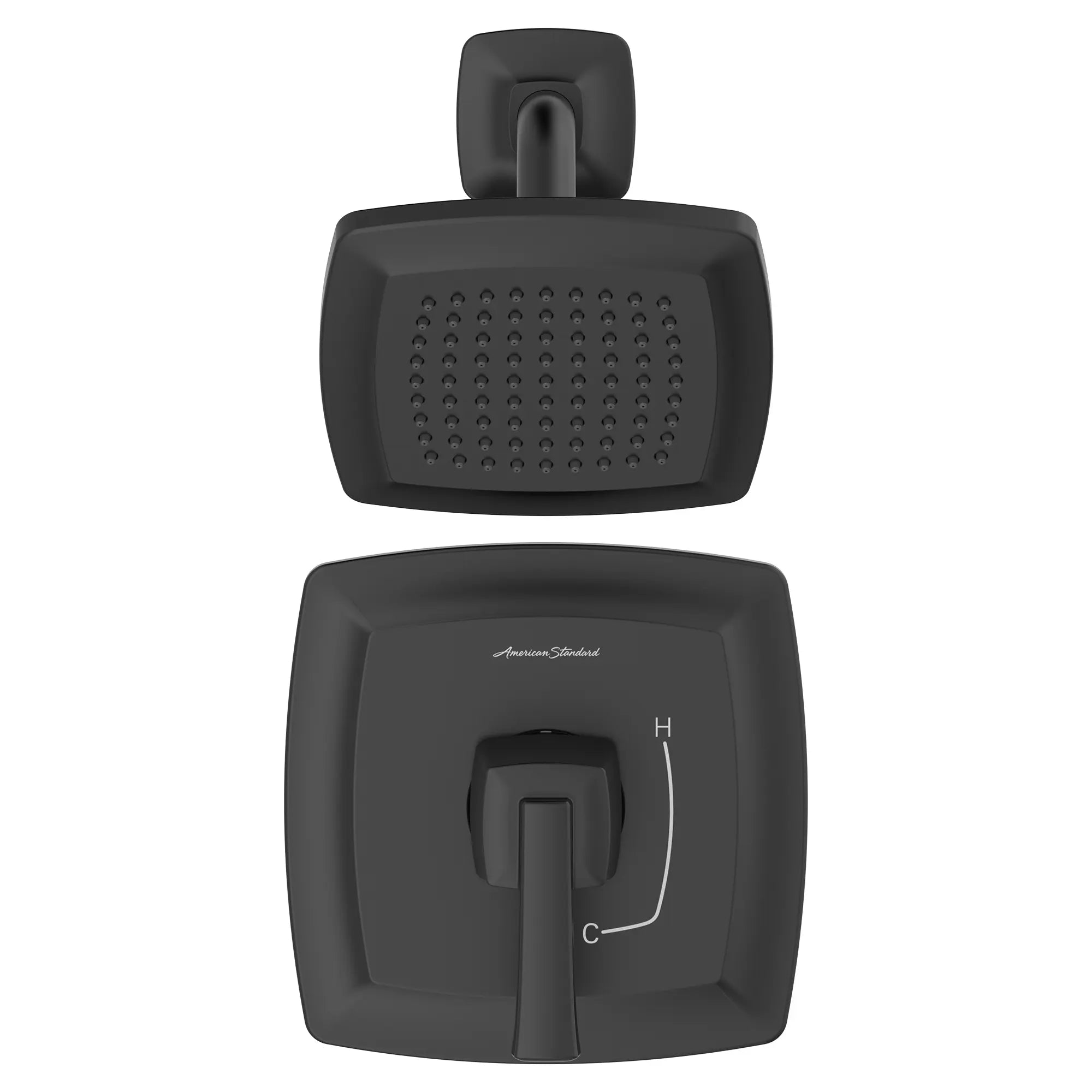 Townsend® - Ensemble de robinetterie pour douche 1,75 gpm/6,6 L/min incluant une pomme de douche à économie d'eau, une cartouche à pression équilibrée en double céramique et une poignée à levier // SHOWER / 1.75 GPM / NOIR MAT // 152287_TU353507.243_1_0_CDNwebp.webp