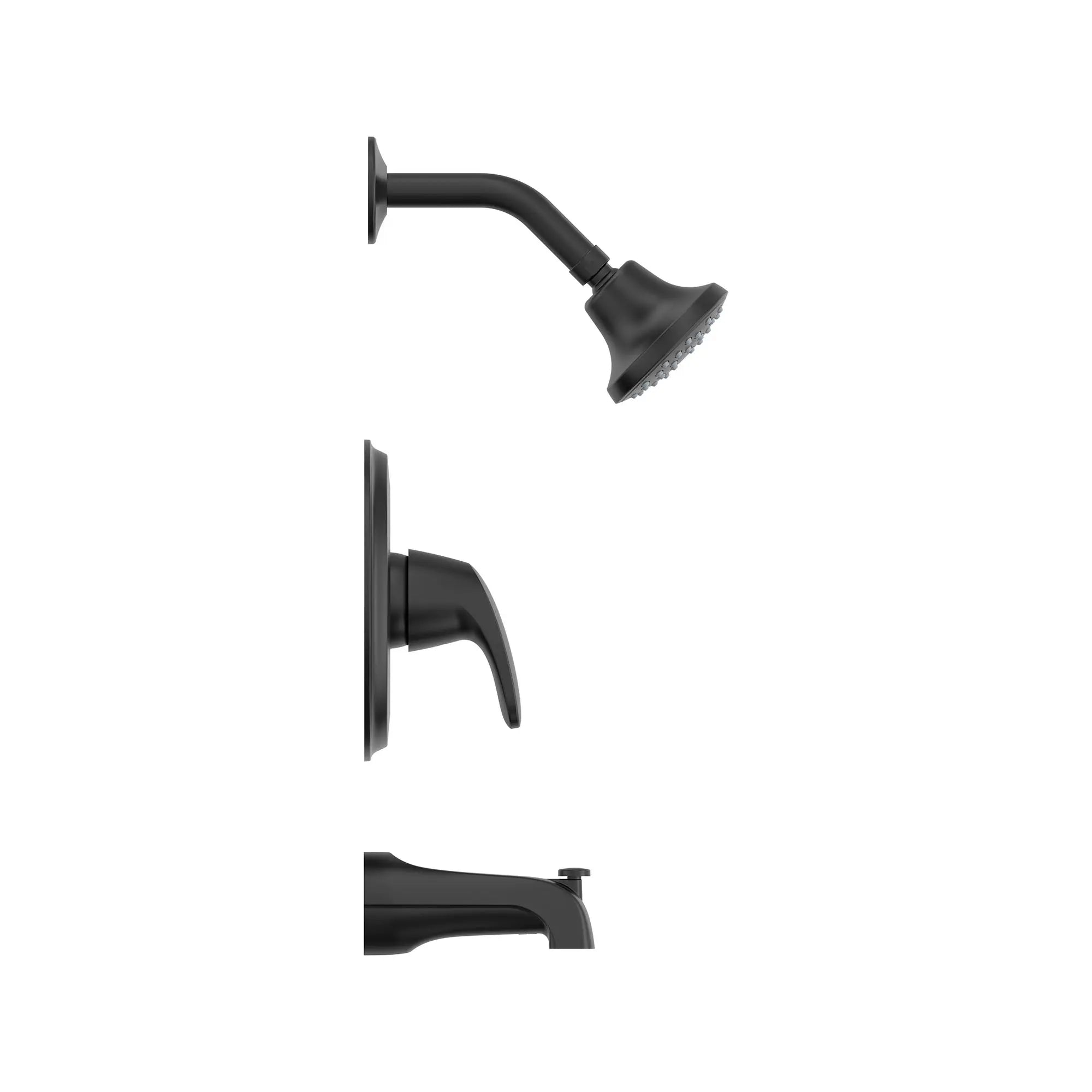 Colony® PRO - Ensemble de robinetterie pour baignoire/douche 1,75 gpm/6,6 L/min incluant une pomme de douche à économie d'eau, une cartouche à pression équilibrée en double céramique et une poignée à levier // TUB & SHOWER / MATTE BLACK // 166342_Colony_SiloSide_TU075508.243_0001_Aug2023_0_CDNwebp_16abe951-8115-41f3-998b-f0a4b3157940.webp