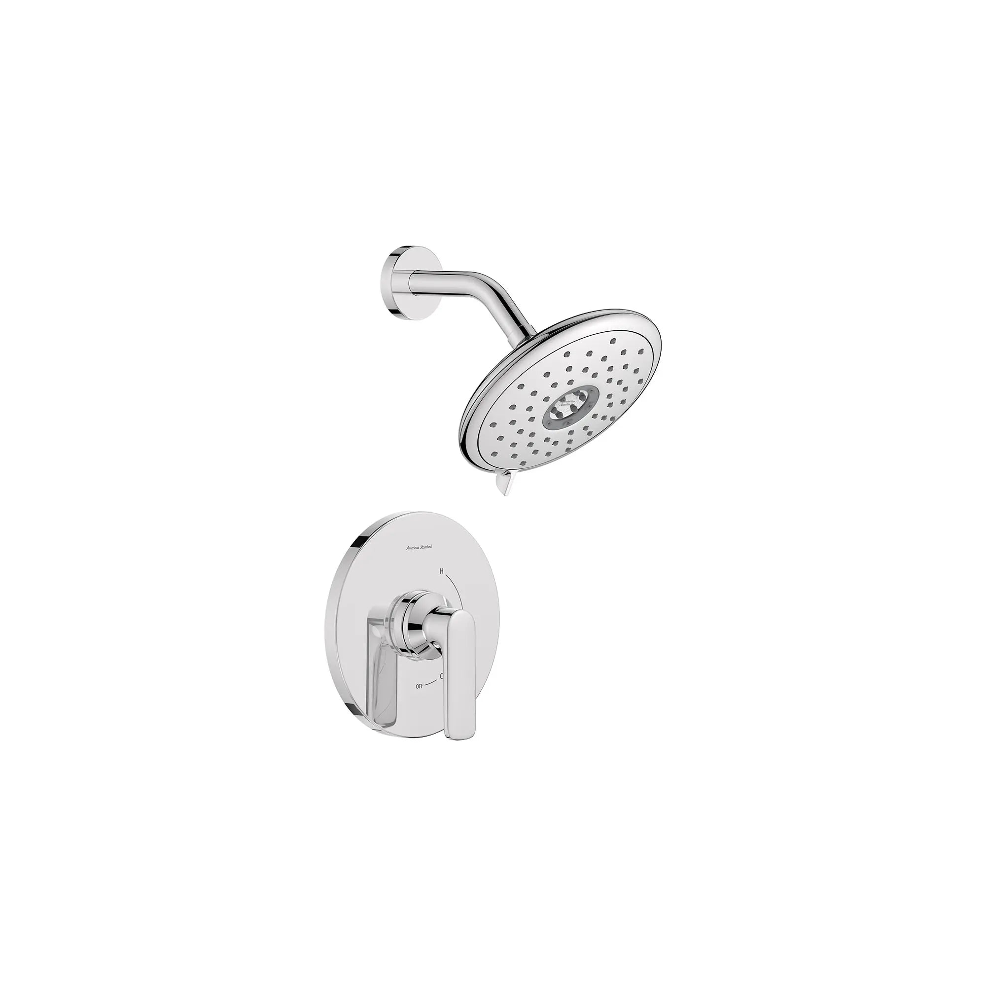 Aspirations - garniture pour douche, 1,8 gpm/6,8 L/min, avec pomme de douche à économie d'eau et double cartouche céramique à pression équilibrée, avec poignée à levier // SHOWER / CHROME POLI // 166454_Aspirations_SiloRight_tu061507.002_0001_Feb2023_0_CDNwebp.webp