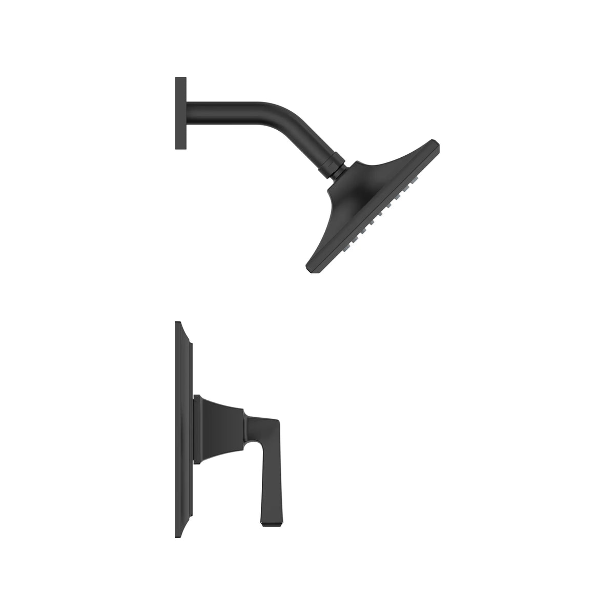 Town Square® S - Ensemble de robinetterie pour douche 1,75 gpm/6,8 L/min incluant une pomme de douche à économie d'eau, une cartouche à pression équilibrée en double céramique et une poignée à levier // NOIR MAT // 166514_TownSquareS_SiloSide_TU455507.243_0006_Apr2023_0_CDNwebp_ea50a157-56a4-4322-90cc-dada74a939de.webp