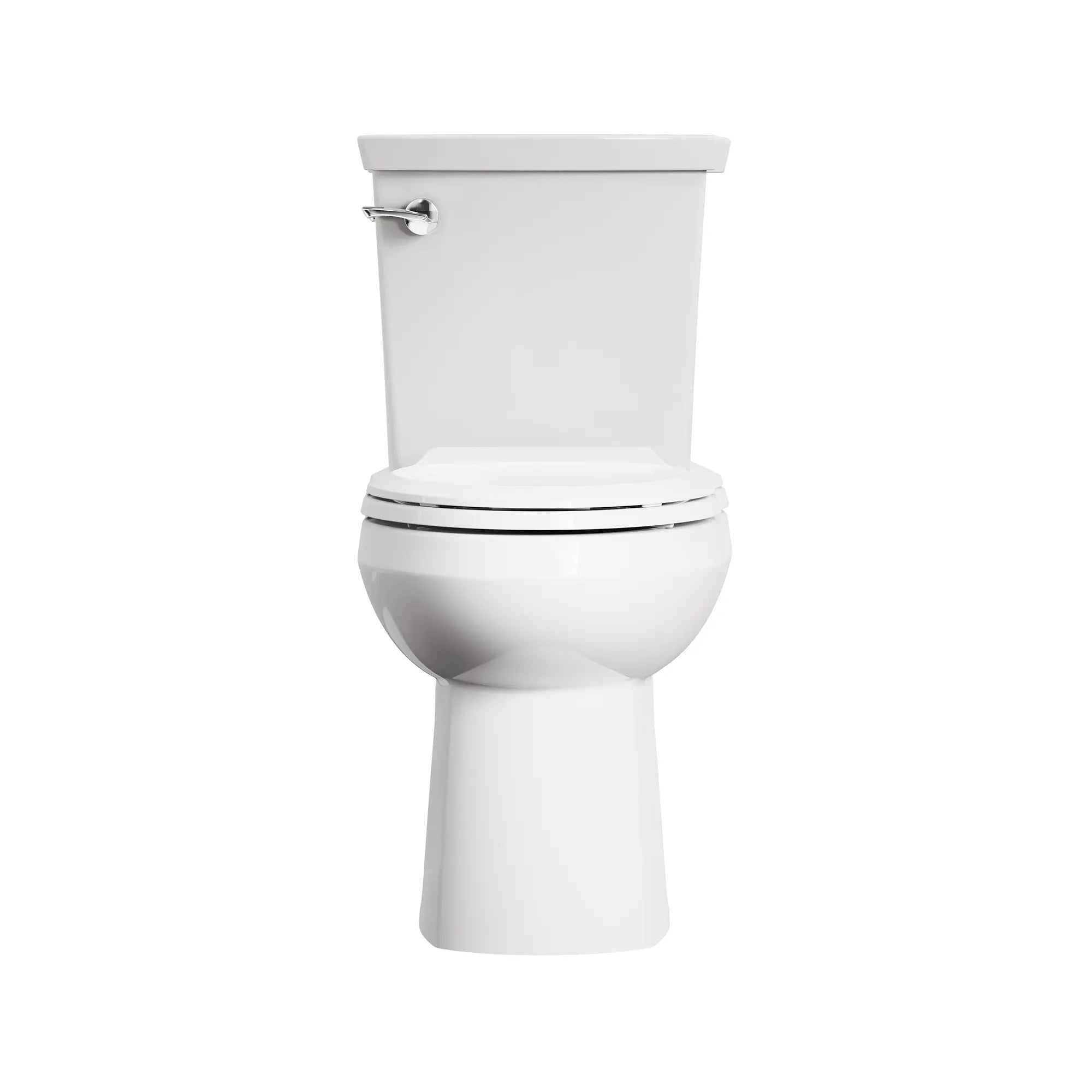 Toilette H2Optimum®, 2 pièces, 1,1 gpc/4,2 lpc, à cuvette allongée à hauteur de chaise, sans siège // BLANC // 166604_H2Optimum_SiloFront_288AA114.020_0001_Jun2023_0_CDNwebp.webp