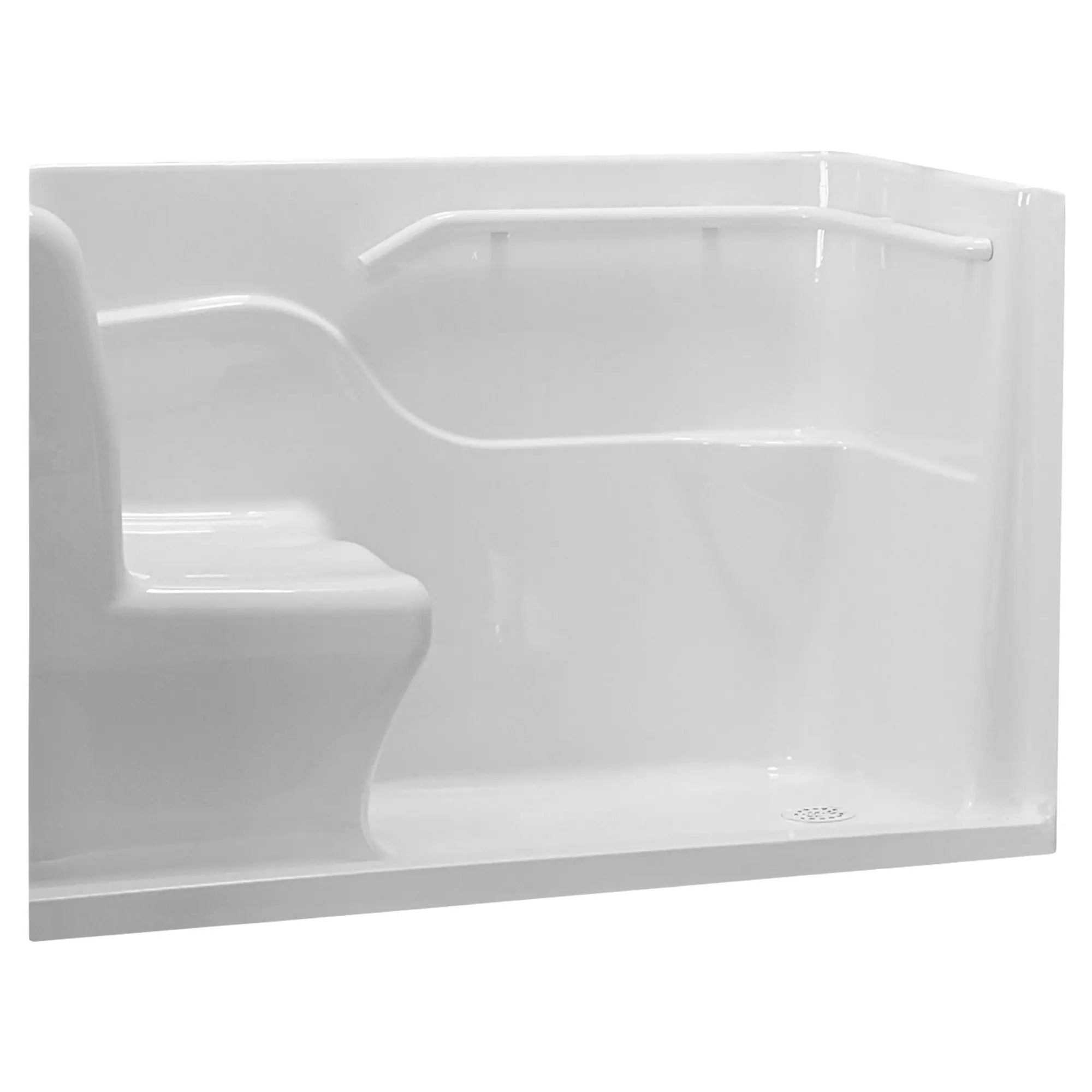 Cabine de douche en acrylique de 30 x 60 pouces– Vidange à droite // BLANC // 166696_P-3060SHR020_0_CDNwebp.webp