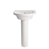 [0403400.020] Tropic® Petite 4-Inch Centerset Pedestal Sink Top and Leg Combination - White
