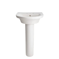 [0403400.020] Tropic® Petite 4-Inch Centerset Pedestal Sink Top and Leg Combination - White