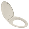 [5055A65C.222] Contemporary Slow-Close & Easy Lift-Off Elongated Toilet Seat for VorMax® CleanCurve® Style Rims - White