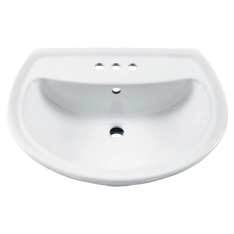 Cadet® Plus - lavabo sur colonne, centres de 4 po (102 mm)