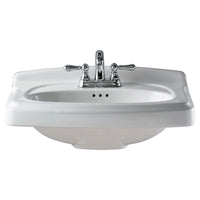 [0555104.020] Portsmouth® 4-Inch Centerset Pedestal Sink Top - White