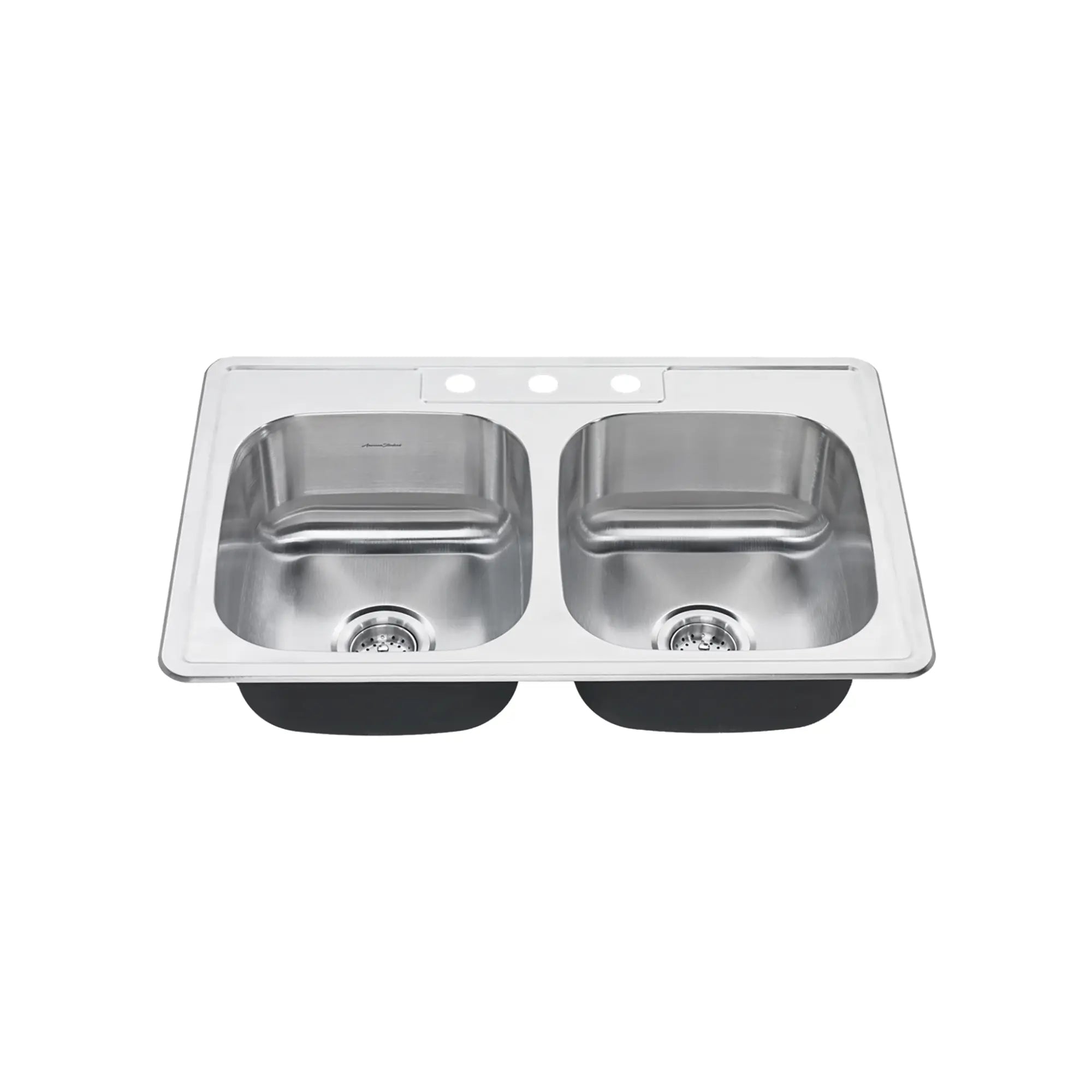 Évier de cuisine Colony® en acier inoxydable à cuve double, à 3 trous et montage sur plan, 33 x 22 po, ADA // INOX // 168061_22DB6332283S075_0_CDNwebp.webp
