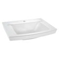 [0329001.020] Townsend® 24 x 18-Inch Above Counter Sink With Center Hole Only - White