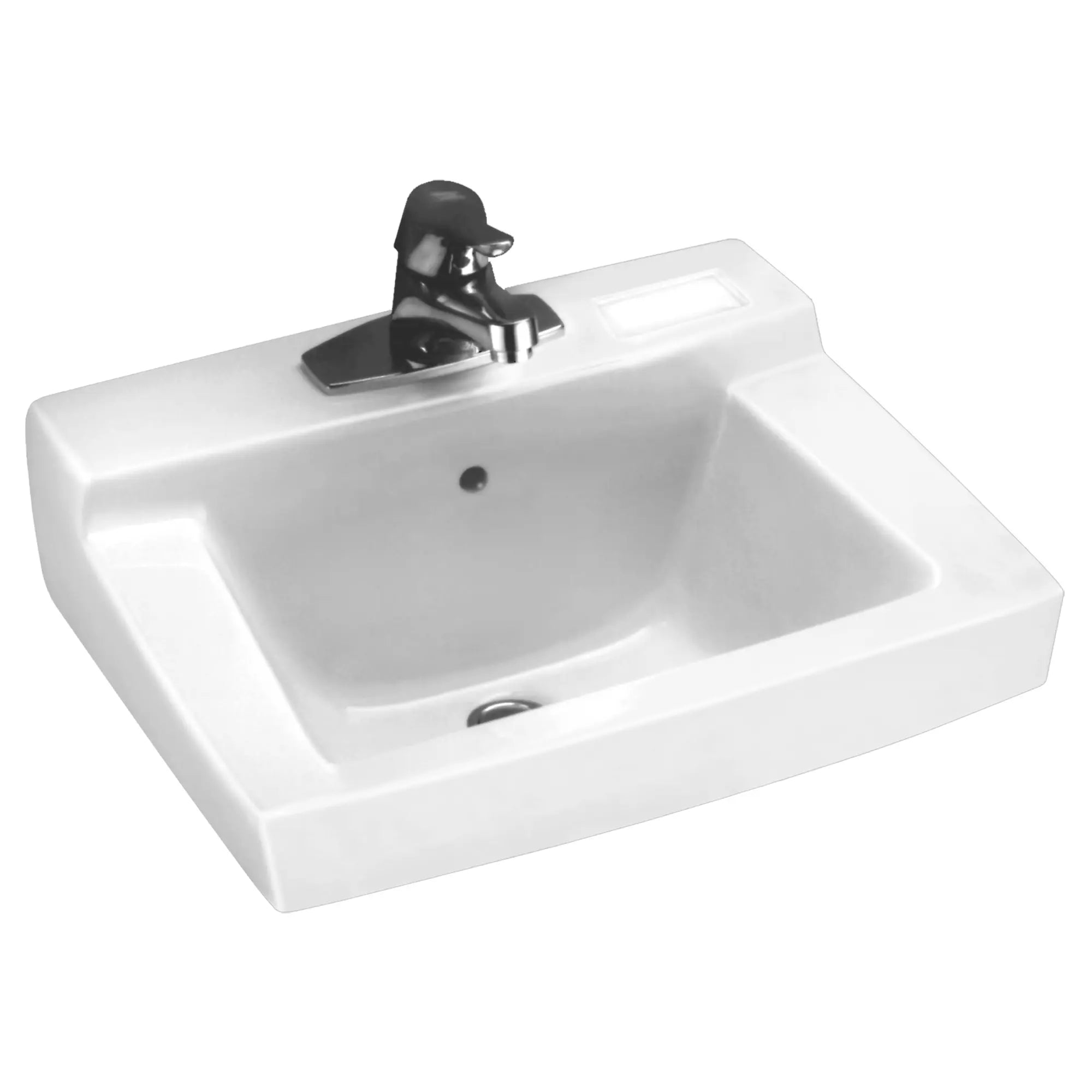 Lavabo mural Declyn® sans trop-plein - trous de robinet sur centres de 4 po, pour supports dissimulés // BLANC // 168086_0321975020_0_CDNwebp.webp