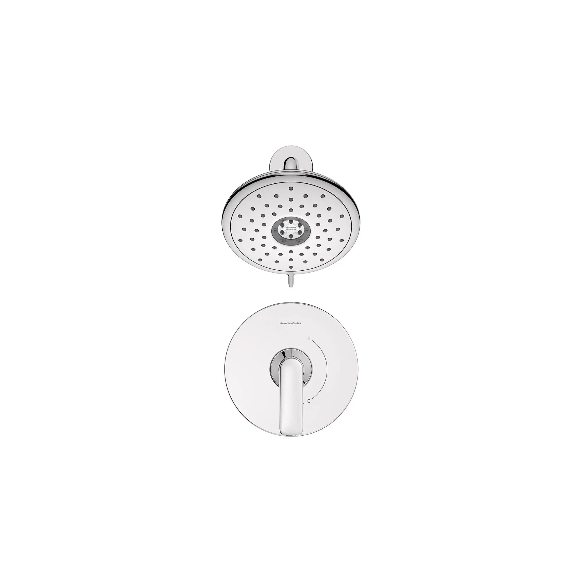 Aspirations - garniture pour douche, 1,8 gpm/6,8 L/min, avec pomme de douche à économie d'eau et double cartouche céramique à pression équilibrée, avec poignée à levier // SHOWER / CHROME POLI // 168503_Aspirations_SiloFront_tu061507.002_0001_Feb2023_0_CDNwebp.webp
